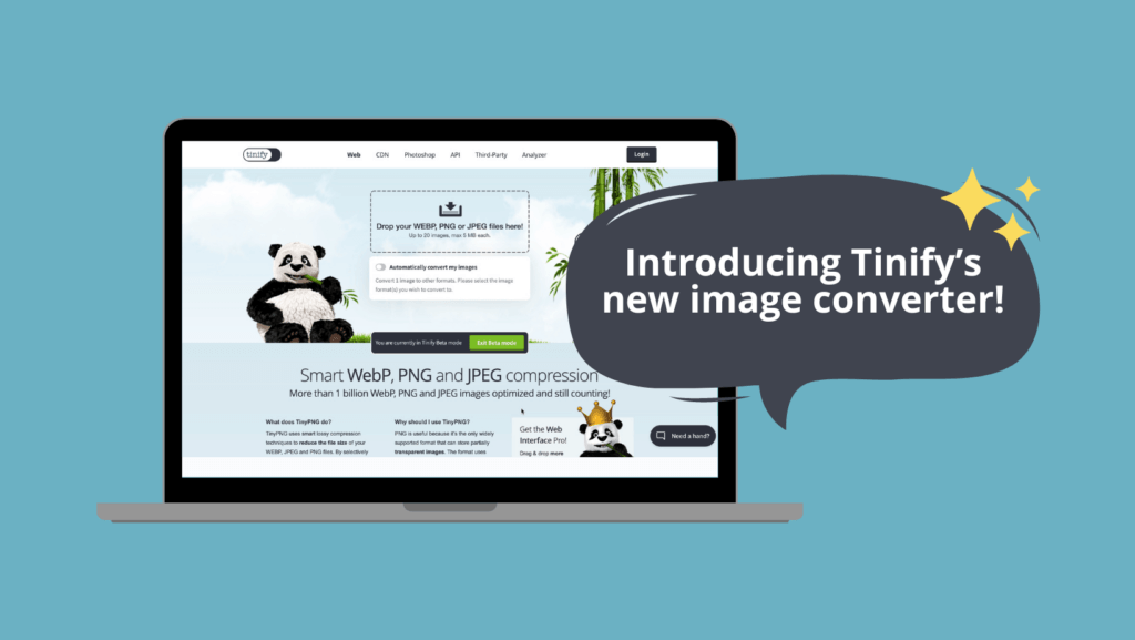 Introducing Tinify's new image converter