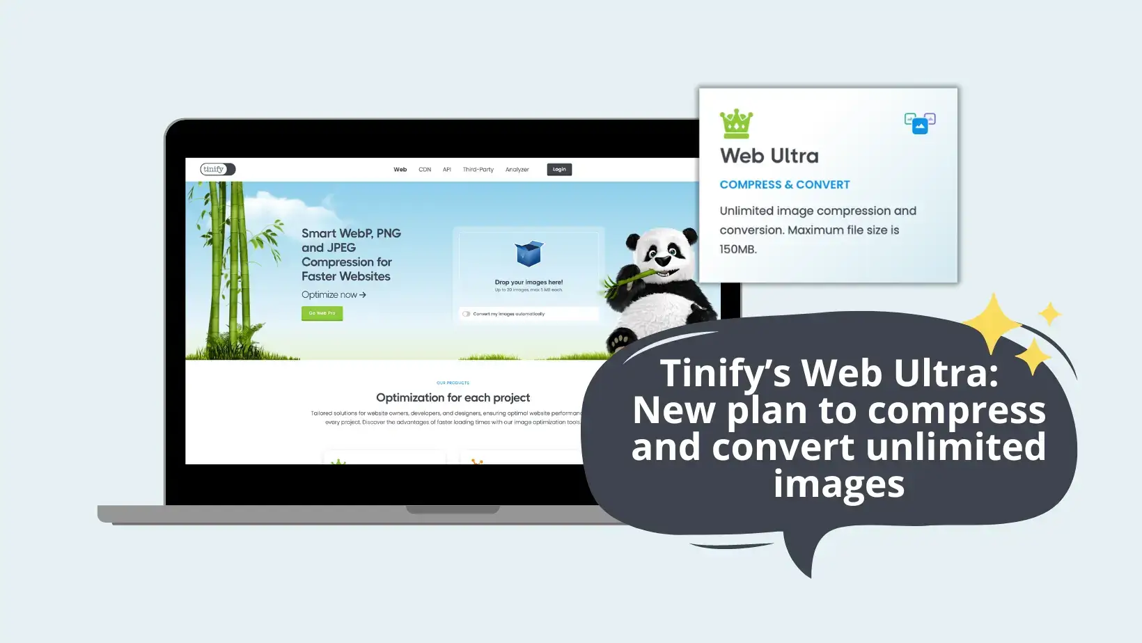 Tinify’s Web Ultra: A new plan to compress and convert unlimited images